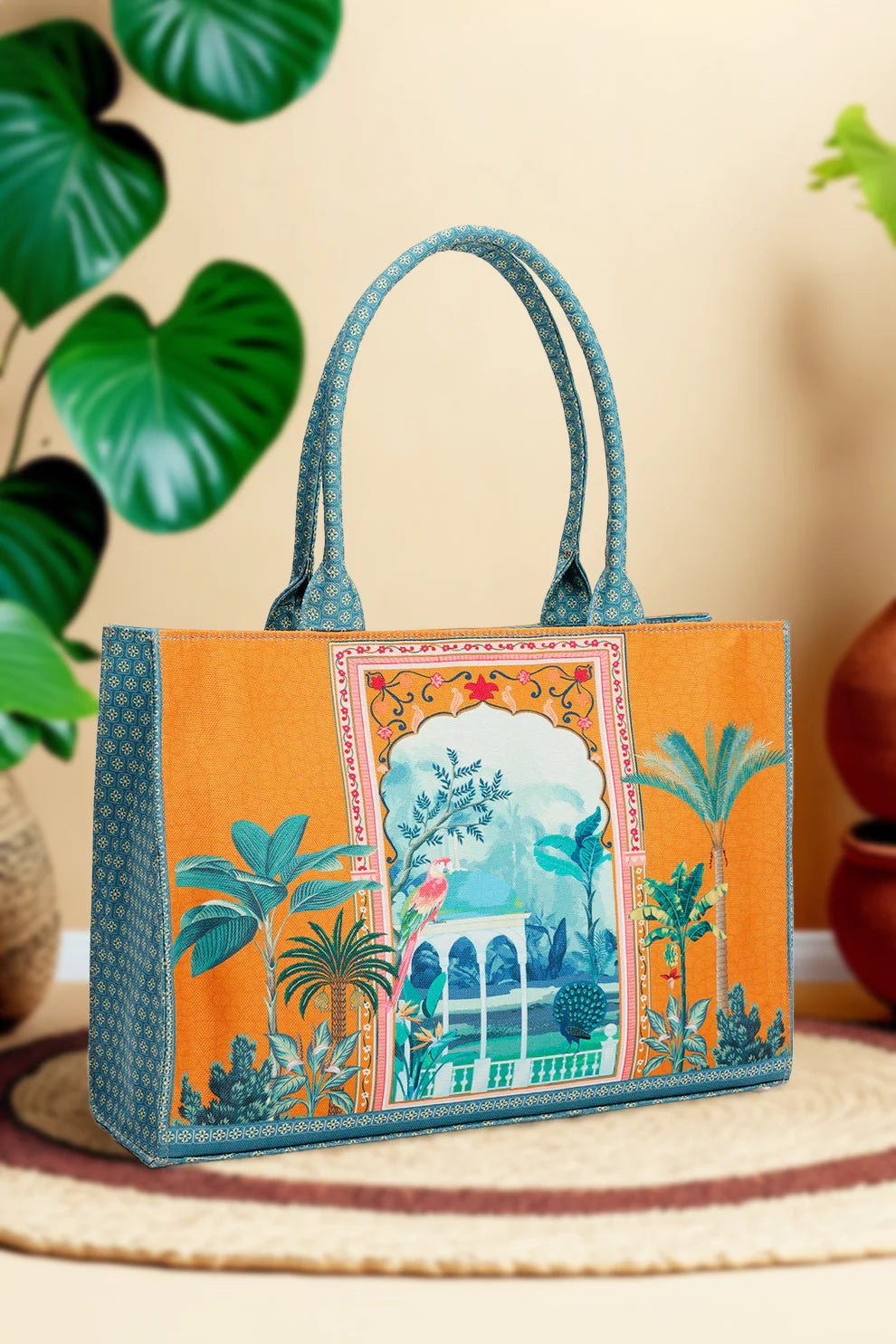 The Cucko - Fineur Canvas Tote Tropical Vibes