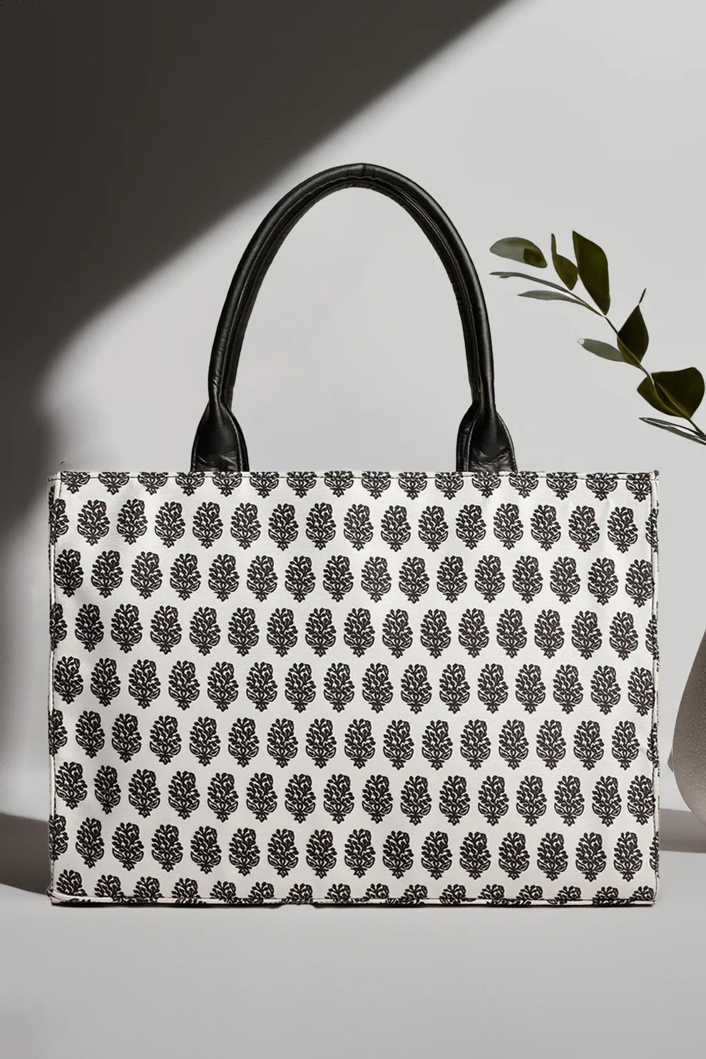 The Cucko - Fineur Canvas Tote Premium Handle - White